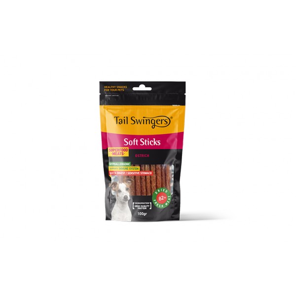 Pet Interest - Soft Ostrich Sticks 100gr